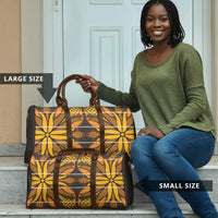 Old Gold Khotso Mojalefa Poone Travel Bag Basotho Khotso Blanket Inspired