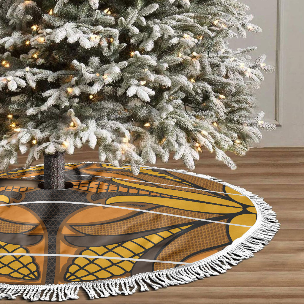 Old Gold Khotso Mojalefa Poone Tree Skirt Basotho Khotso Blanket Inspired