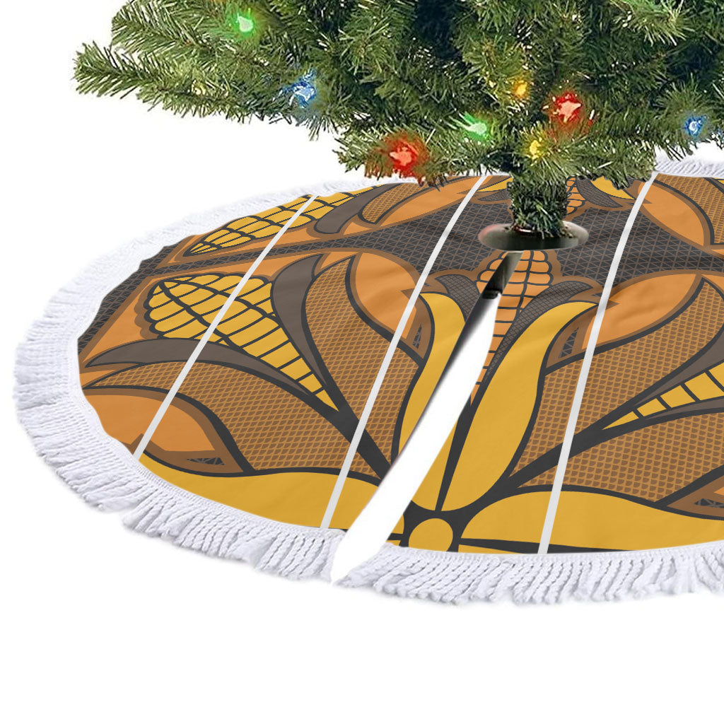 Old Gold Khotso Mojalefa Poone Tree Skirt Basotho Khotso Blanket Inspired