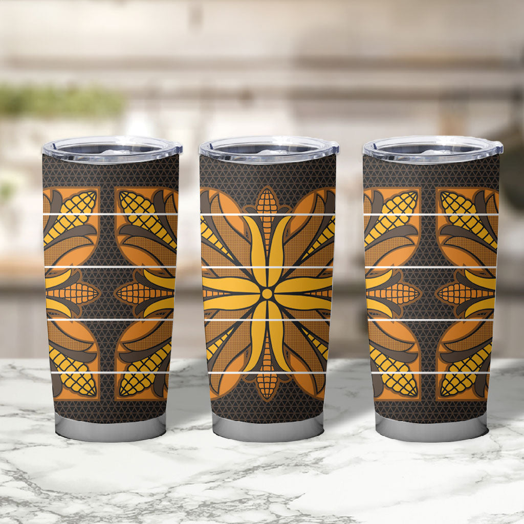 Old Gold Khotso Mojalefa Poone Tumbler Cup Basotho Khotso Blanket Inspired
