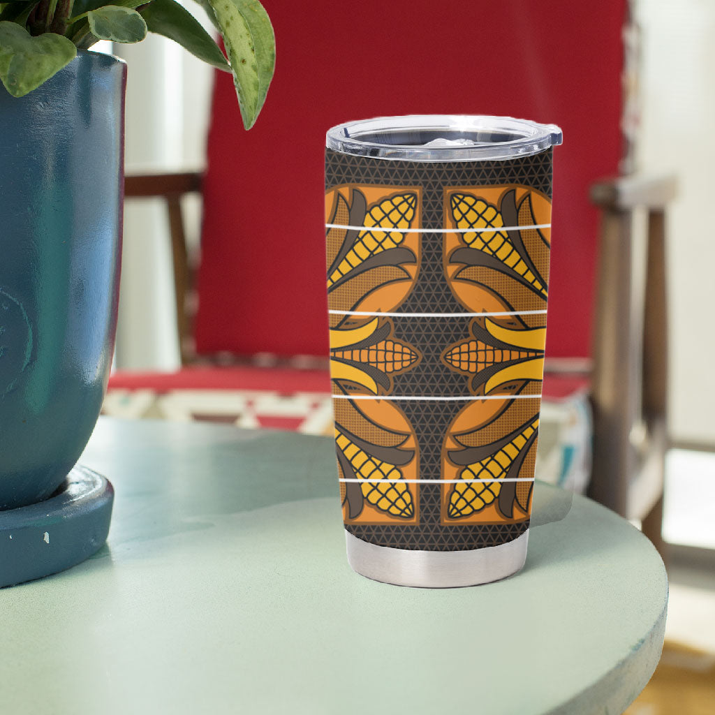 Old Gold Khotso Mojalefa Poone Tumbler Cup Basotho Khotso Blanket Inspired