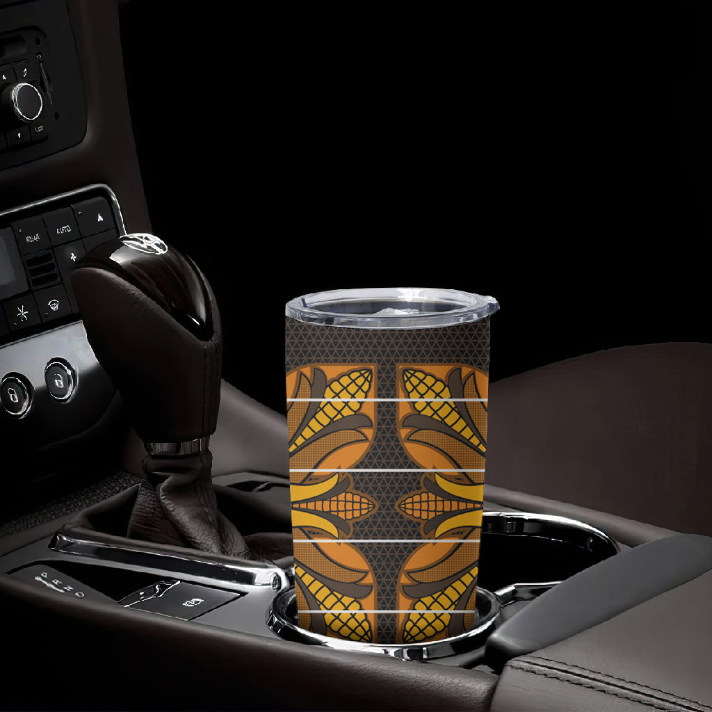 Old Gold Khotso Mojalefa Poone Tumbler Cup Basotho Khotso Blanket Inspired