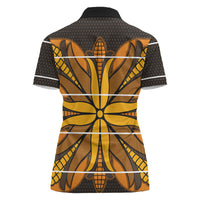 Old Gold Khotso Mojalefa Poone Women Polo Shirt Basotho Khotso Blanket Inspired