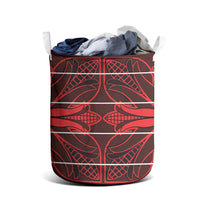 Scarlet Red Khotso Mojalefa Poone Laundry Basket Basotho Khotso Blanket Inspired