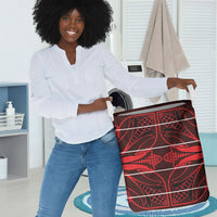 Scarlet Red Khotso Mojalefa Poone Laundry Basket Basotho Khotso Blanket Inspired