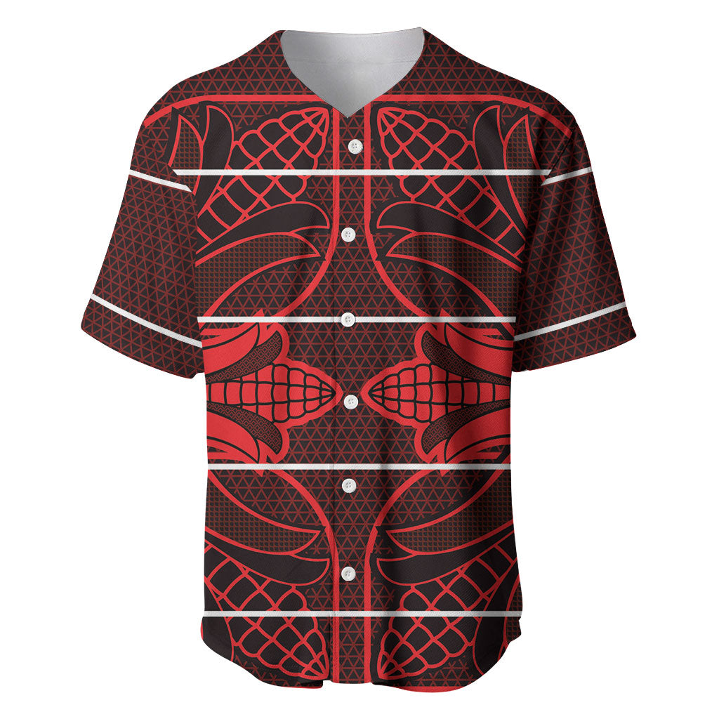 Scarlet Red Khotso Mojalefa Poone Baseball Jersey Basotho Khotso Blanket Inspired