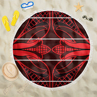 Scarlet Red Khotso Mojalefa Poone Beach Blanket Basotho Khotso Blanket Inspired