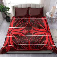Scarlet Red Khotso Mojalefa Poone Bedding Set Basotho Khotso Blanket Inspired