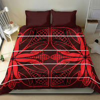 Scarlet Red Khotso Mojalefa Poone Bedding Set Basotho Khotso Blanket Inspired