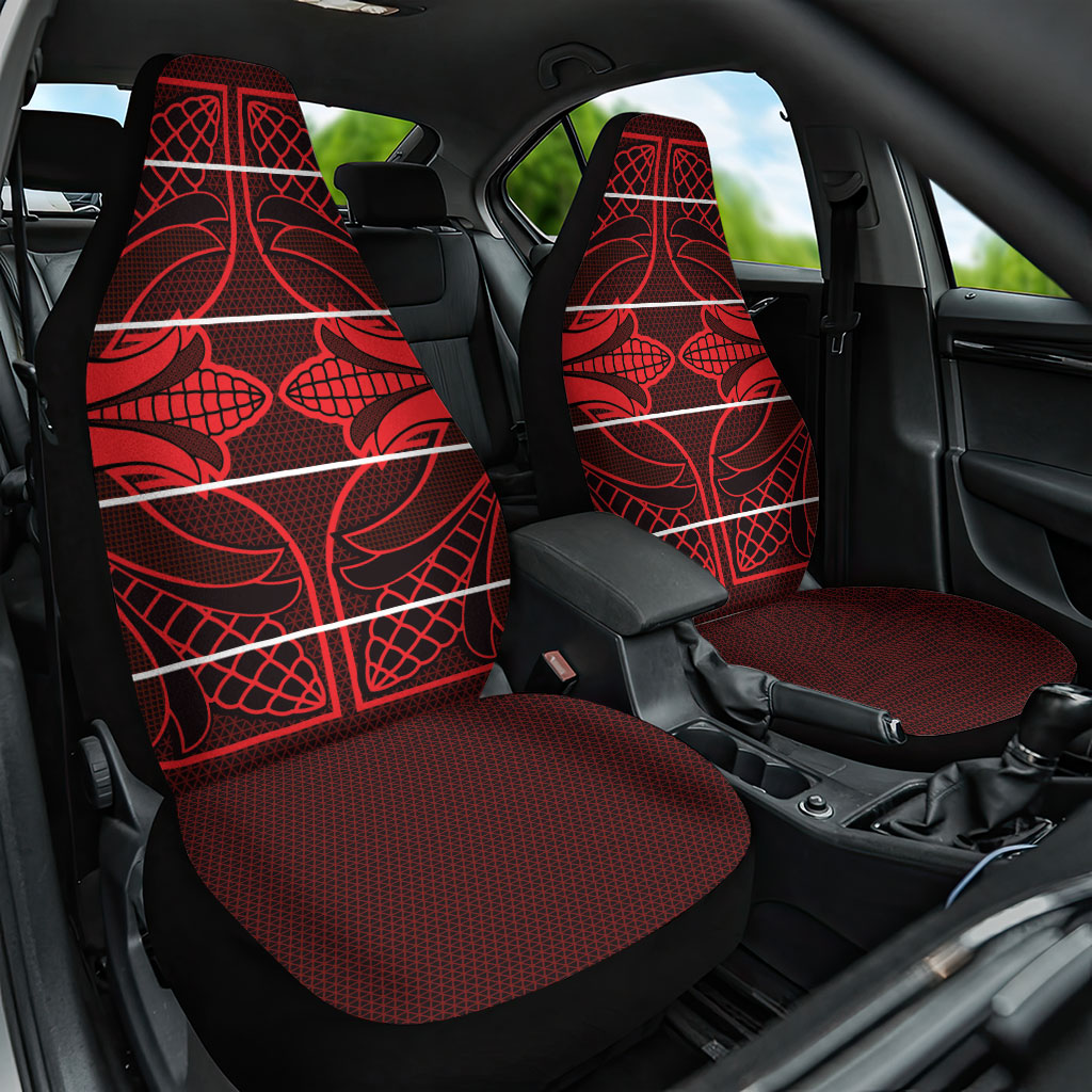 Scarlet Red Khotso Mojalefa Poone Car Seat Cover Basotho Khotso Blanket Inspired