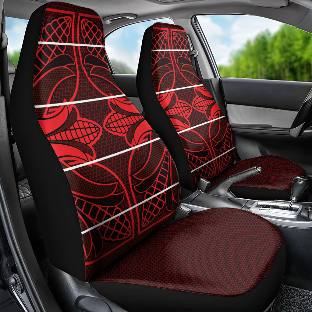 Scarlet Red Khotso Mojalefa Poone Car Seat Cover Basotho Khotso Blanket Inspired