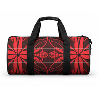 Scarlet Red Khotso Mojalefa Poone Duffle Bag Basotho Khotso Blanket Inspired
