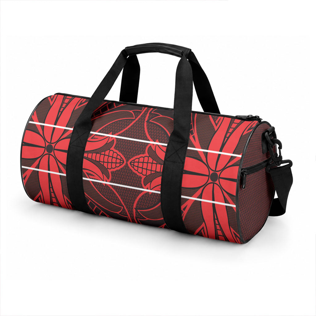 Scarlet Red Khotso Mojalefa Poone Duffle Bag Basotho Khotso Blanket Inspired