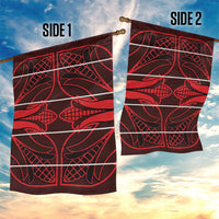 Scarlet Red Khotso Mojalefa Poone Garden Flag Basotho Khotso Blanket Inspired