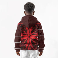 Scarlet Red Khotso Mojalefa Poone Kid Hoodie Basotho Khotso Blanket Inspired