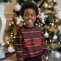 Scarlet Red Khotso Mojalefa Poone Kid Ugly Christmas Sweater Basotho Khotso Blanket Inspired