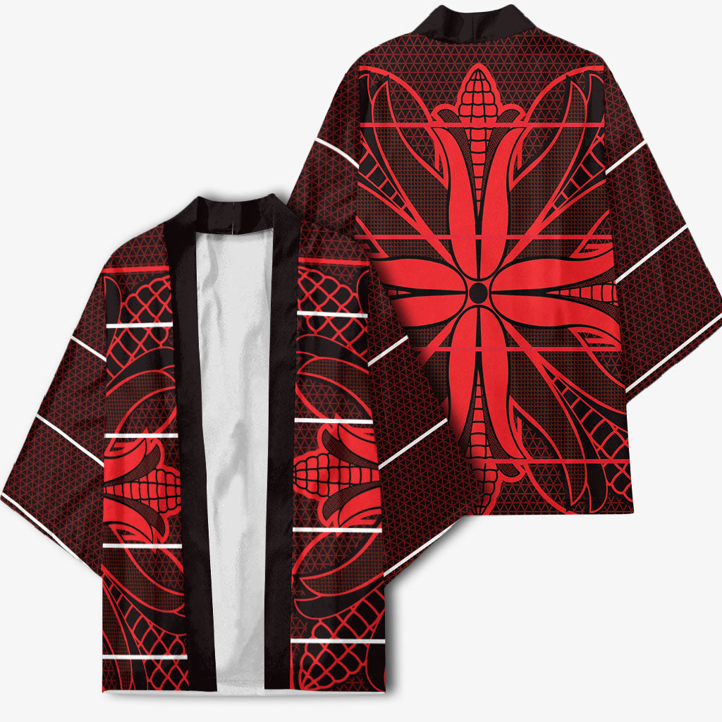 Scarlet Red Khotso Mojalefa Poone Kimono Basotho Khotso Blanket Inspired