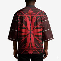 Scarlet Red Khotso Mojalefa Poone Kimono Basotho Khotso Blanket Inspired