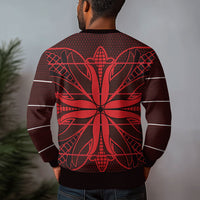 Scarlet Red Khotso Mojalefa Poone Ugly Christmas Sweater Basotho Khotso Blanket Inspired
