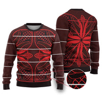 Scarlet Red Khotso Mojalefa Poone Ugly Christmas Sweater Basotho Khotso Blanket Inspired