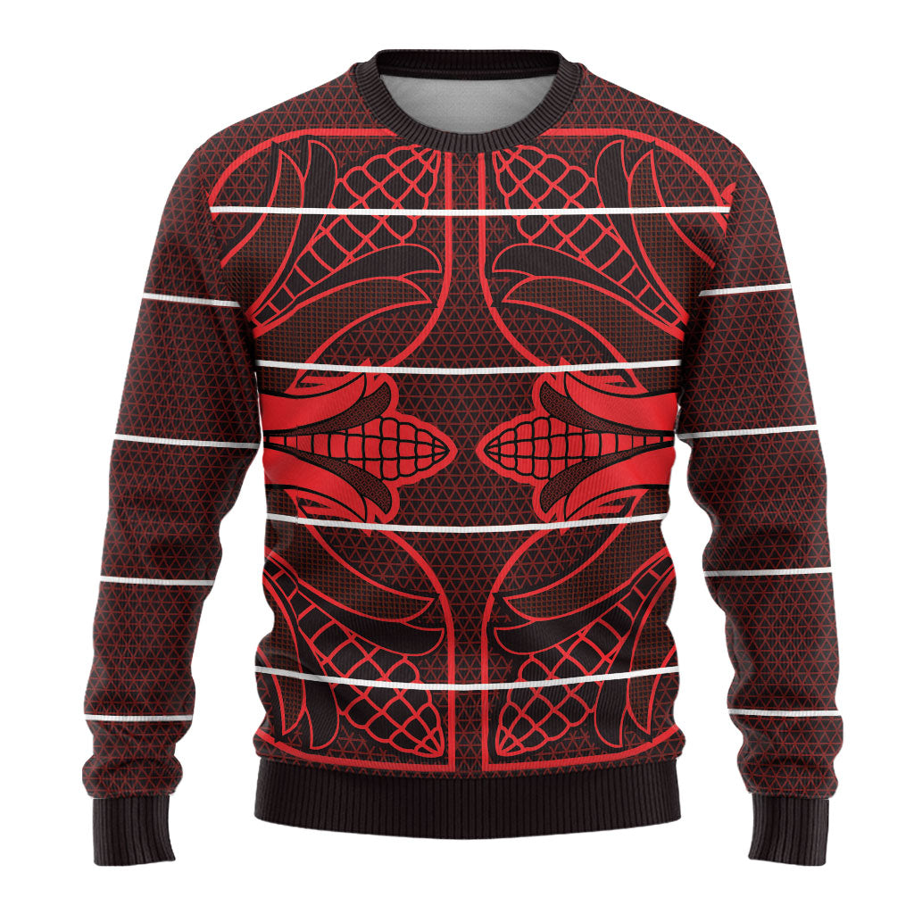 Scarlet Red Khotso Mojalefa Poone Ugly Christmas Sweater Basotho Khotso Blanket Inspired