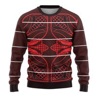 Scarlet Red Khotso Mojalefa Poone Ugly Christmas Sweater Basotho Khotso Blanket Inspired