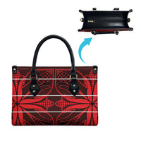 Scarlet Red Khotso Mojalefa Poone Leather Bag Basotho Khotso Blanket Inspired