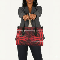 Scarlet Red Khotso Mojalefa Poone Leather Bag Basotho Khotso Blanket Inspired