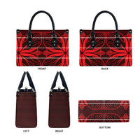Scarlet Red Khotso Mojalefa Poone Leather Bag Basotho Khotso Blanket Inspired