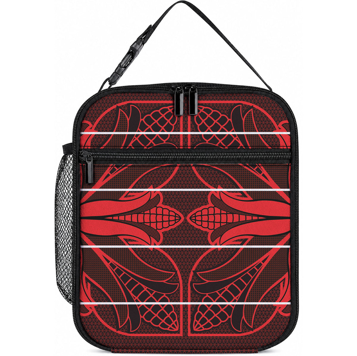 Scarlet Red Khotso Mojalefa Poone Lunch Bag Basotho Khotso Blanket Inspired