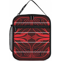 Scarlet Red Khotso Mojalefa Poone Lunch Bag Basotho Khotso Blanket Inspired
