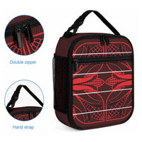 Scarlet Red Khotso Mojalefa Poone Lunch Bag Basotho Khotso Blanket Inspired