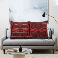 Scarlet Red Khotso Mojalefa Poone Pillow Cover Basotho Khotso Blanket Inspired