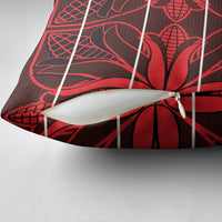 Scarlet Red Khotso Mojalefa Poone Pillow Cover Basotho Khotso Blanket Inspired