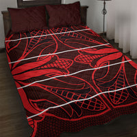 Scarlet Red Khotso Mojalefa Poone Quilt Bed Set Basotho Khotso Blanket Inspired