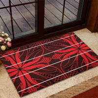 Scarlet Red Khotso Mojalefa Poone Rubber Doormat Basotho Khotso Blanket Inspired