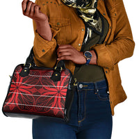 Scarlet Red Khotso Mojalefa Poone Shoulder Handbag Basotho Khotso Blanket Inspired