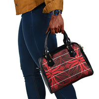 Scarlet Red Khotso Mojalefa Poone Shoulder Handbag Basotho Khotso Blanket Inspired