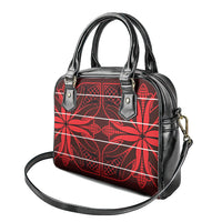 Scarlet Red Khotso Mojalefa Poone Shoulder Handbag Basotho Khotso Blanket Inspired