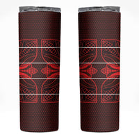 Scarlet Red Khotso Mojalefa Poone Skinny Tumbler Basotho Khotso Blanket Inspired