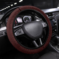 Scarlet Red Khotso Mojalefa Poone Steering Wheel Cover Basotho Khotso Blanket Inspired