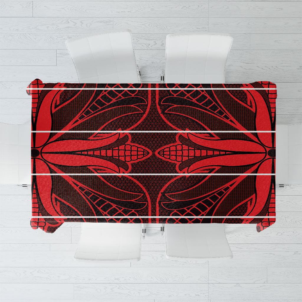 Scarlet Red Khotso Mojalefa Poone Tablecloth Basotho Khotso Blanket Inspired