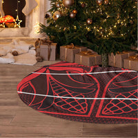 Scarlet Red Khotso Mojalefa Poone Tree Skirt Basotho Khotso Blanket Inspired