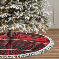Scarlet Red Khotso Mojalefa Poone Tree Skirt Basotho Khotso Blanket Inspired