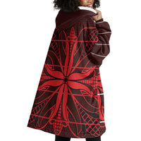 Scarlet Red Khotso Mojalefa Poone Wearable Blanket Hoodie Basotho Khotso Blanket Inspired