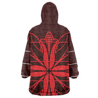 Scarlet Red Khotso Mojalefa Poone Wearable Blanket Hoodie Basotho Khotso Blanket Inspired