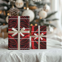 Scarlet Red Khotso Mojalefa Poone Wrapping Paper Basotho Khotso Blanket Inspired