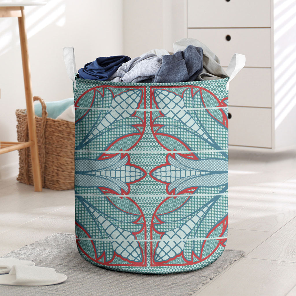 Turquoise Khotso Mojalefa Poone Laundry Basket Basotho Khotso Blanket Inspired