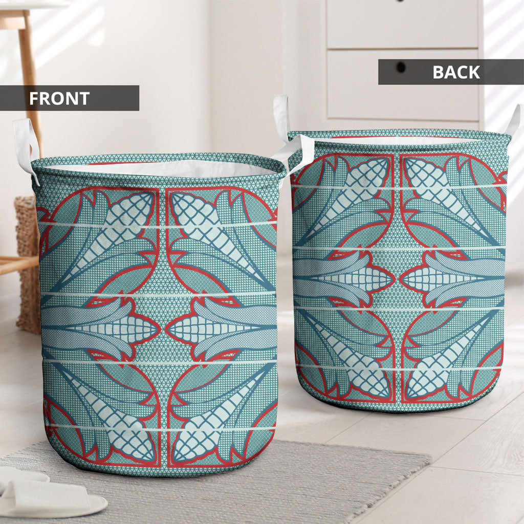 Turquoise Khotso Mojalefa Poone Laundry Basket Basotho Khotso Blanket Inspired