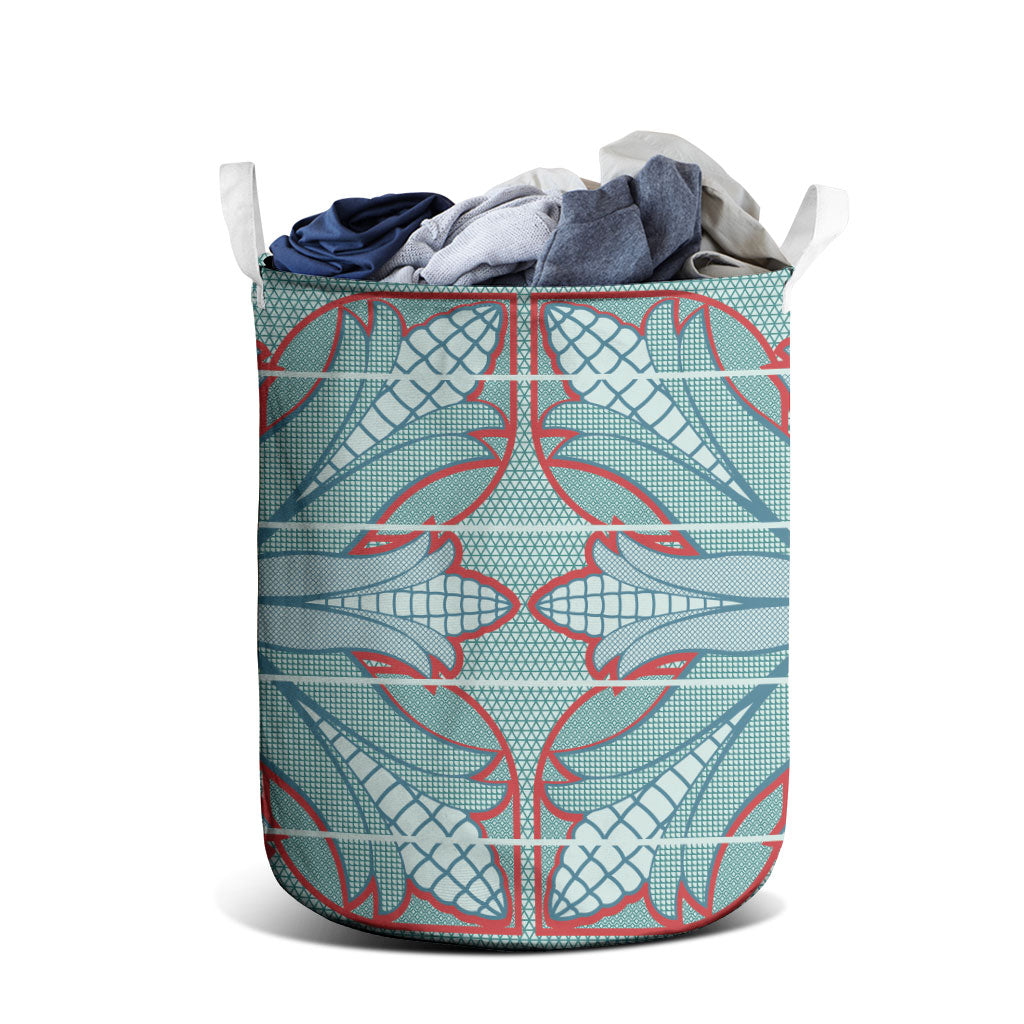 Turquoise Khotso Mojalefa Poone Laundry Basket Basotho Khotso Blanket Inspired